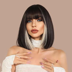 JK Bob Black Shoulder-length Wig