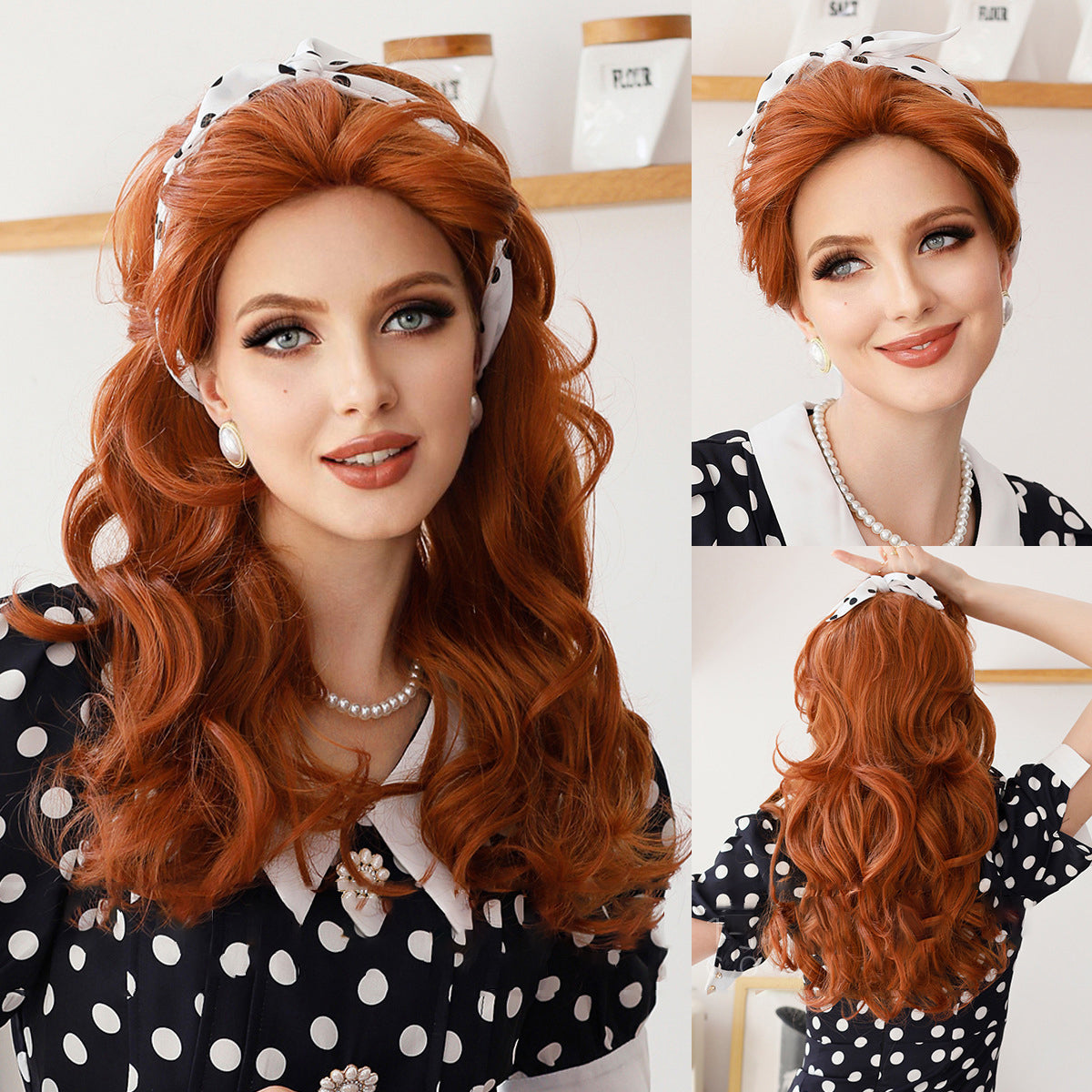 Maid  I Love Lucy Easter Orange Wig