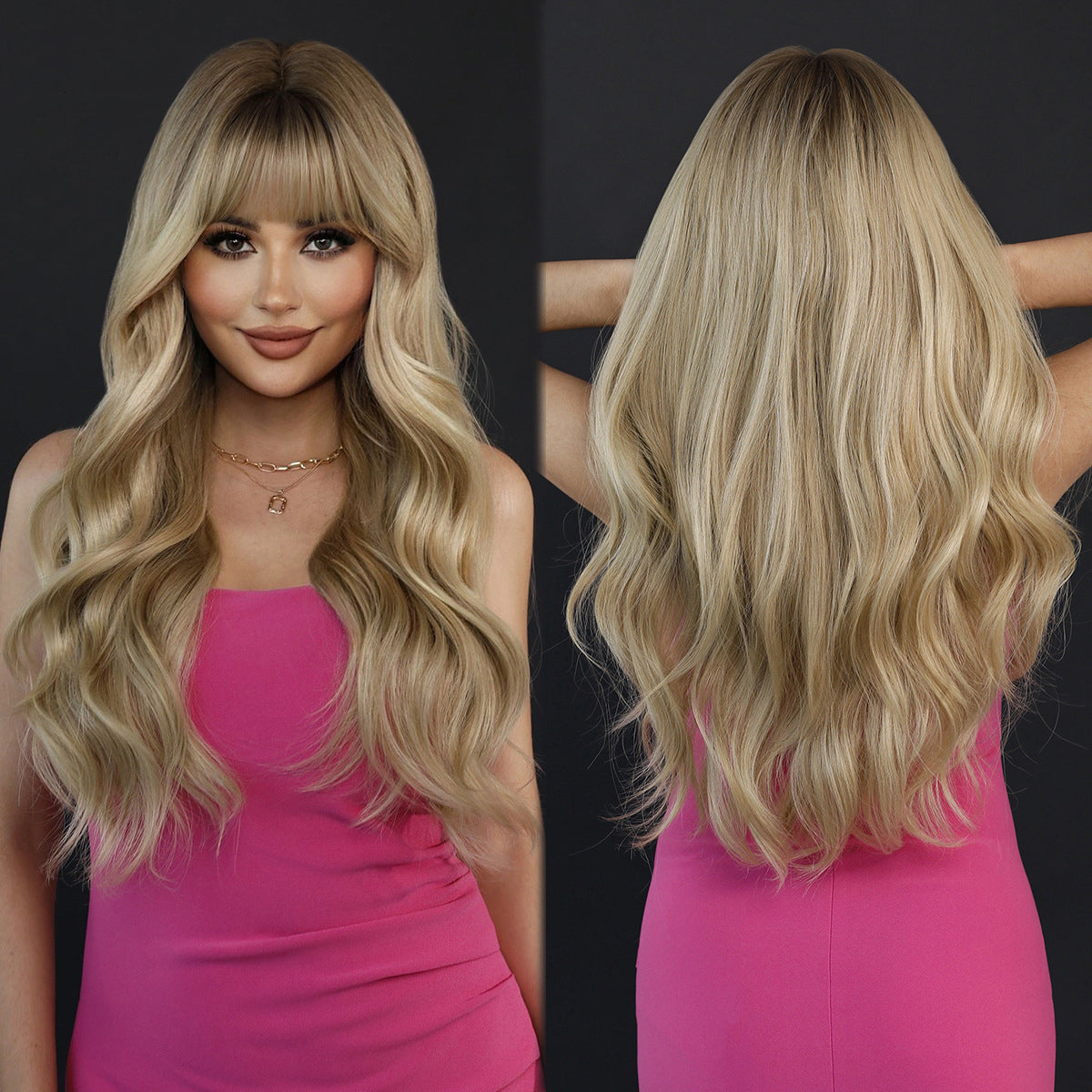 Golden Ombre Big Wavy Wig