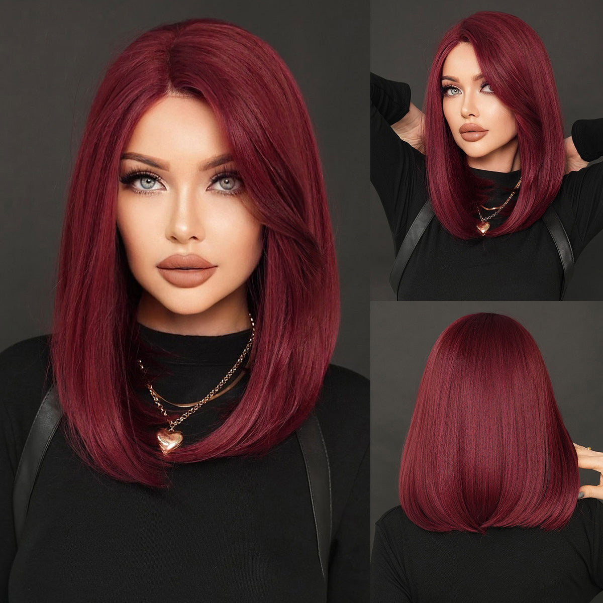 Lace Front Hand-Woven Crimson Wig