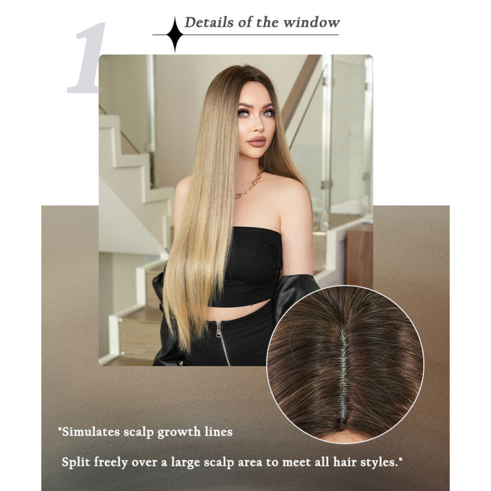 Blonde Long Straight Wig