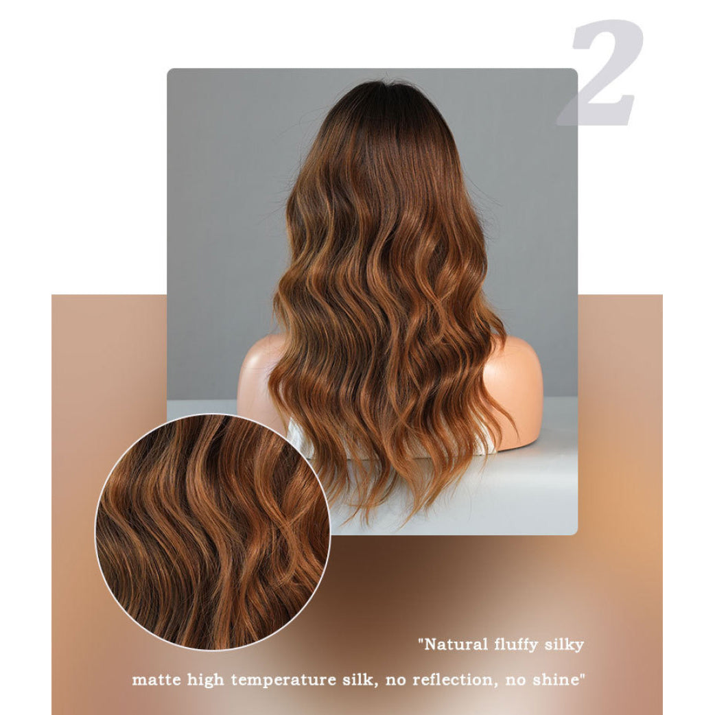 Ombre Brown Long Wave Wig