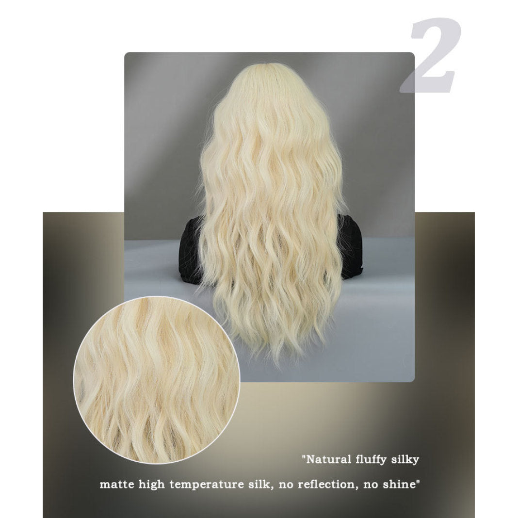 Mid-length Platinum Wig