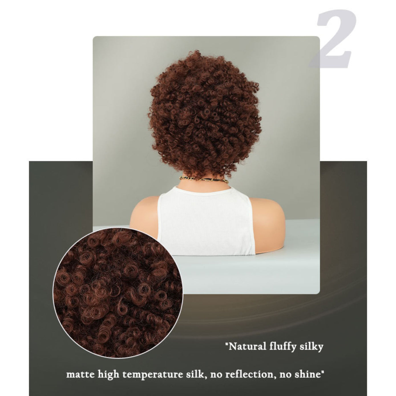 Elf Spring Coil Brown Short Wig