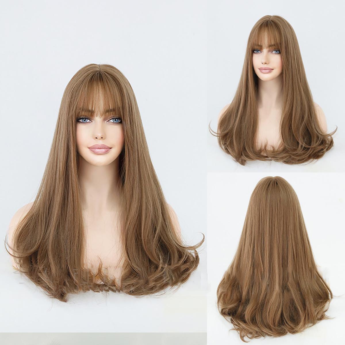 Wool Curly Platinum Long Wig