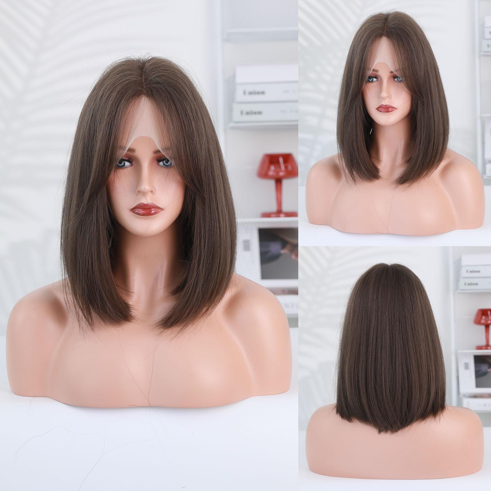 Lace Hand-Woven Black BoB  Wig