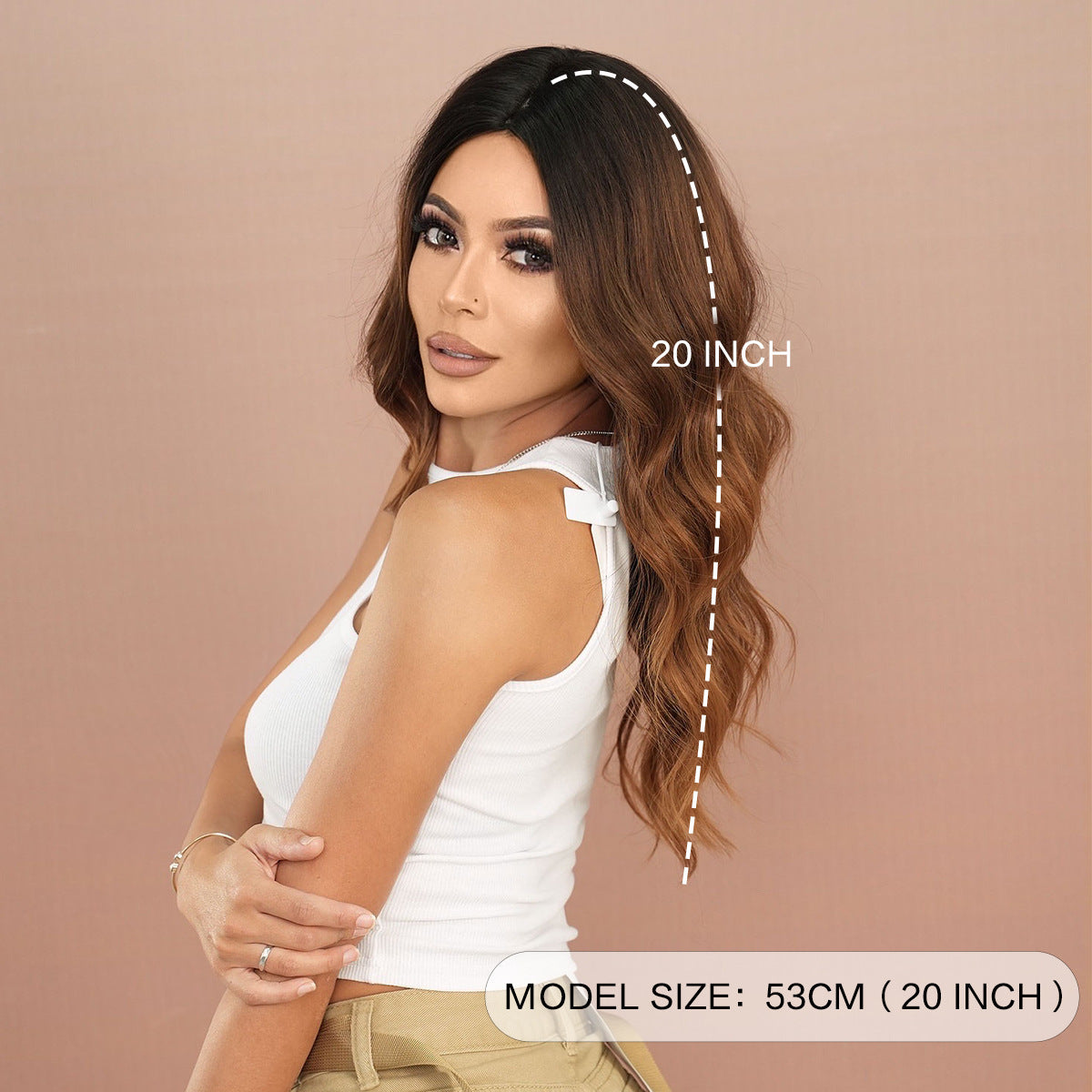 Ombre Brown Long Wave Wig