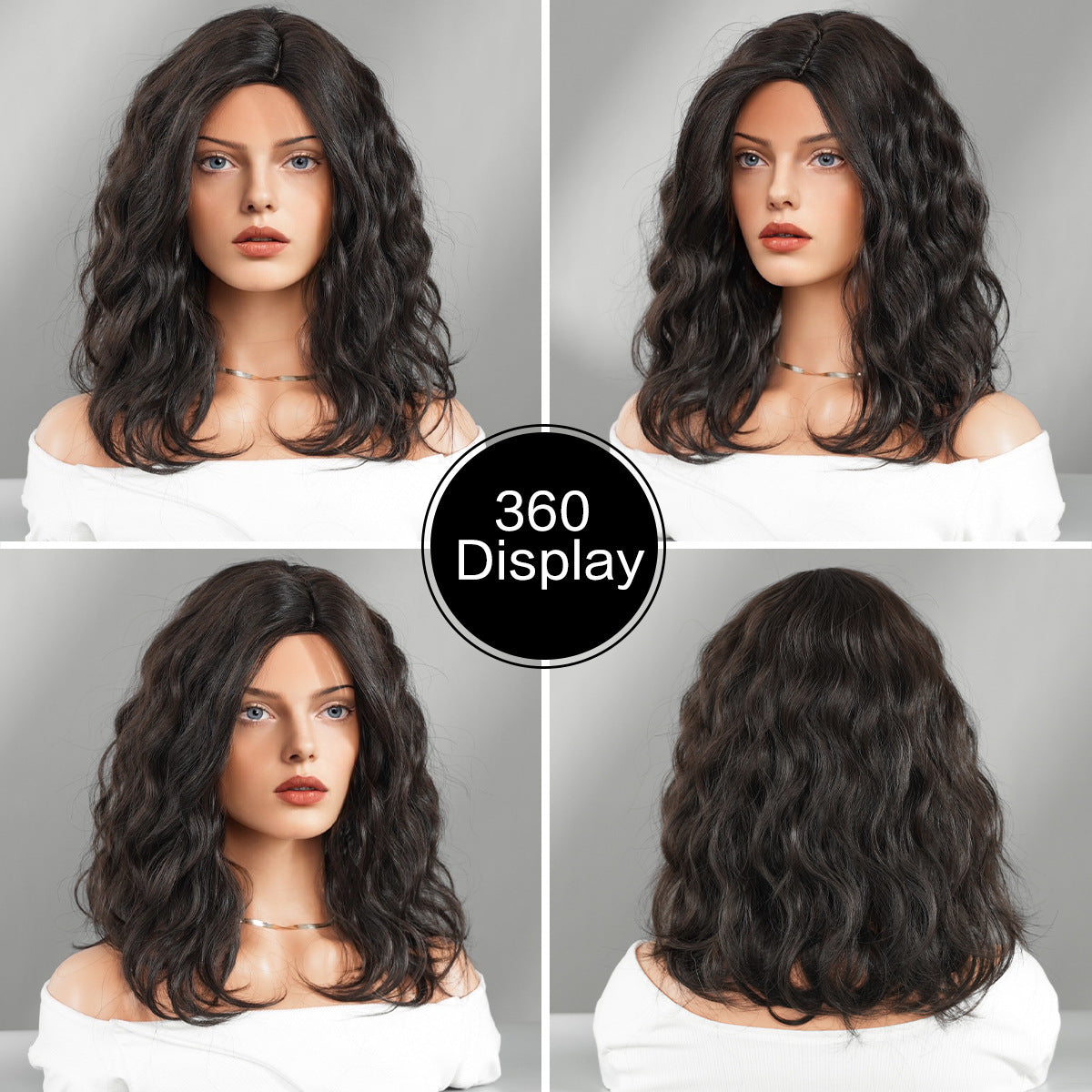 Age-Reducing Black Short Curly Wig