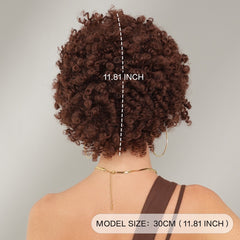 Elf Spring Coil Brown Short Wig