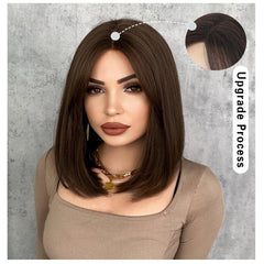 Lace Hand-Woven Black BoB  Wig