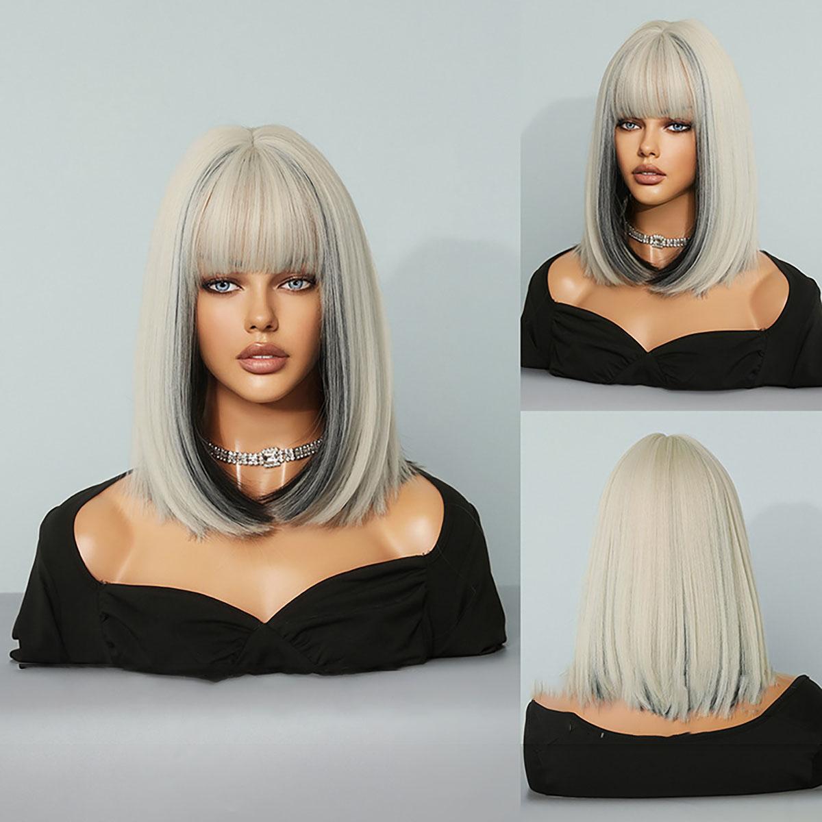 Platinum Short Straight Wig