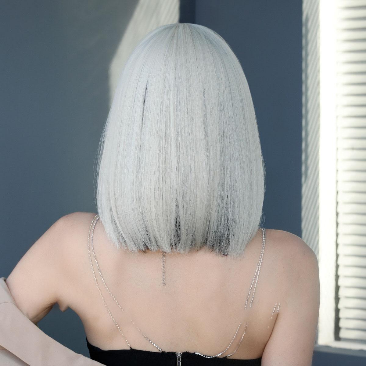 Platinum Short Straight Wig