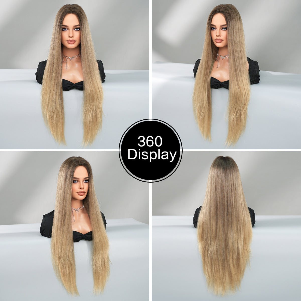 Blonde Long Straight Wig