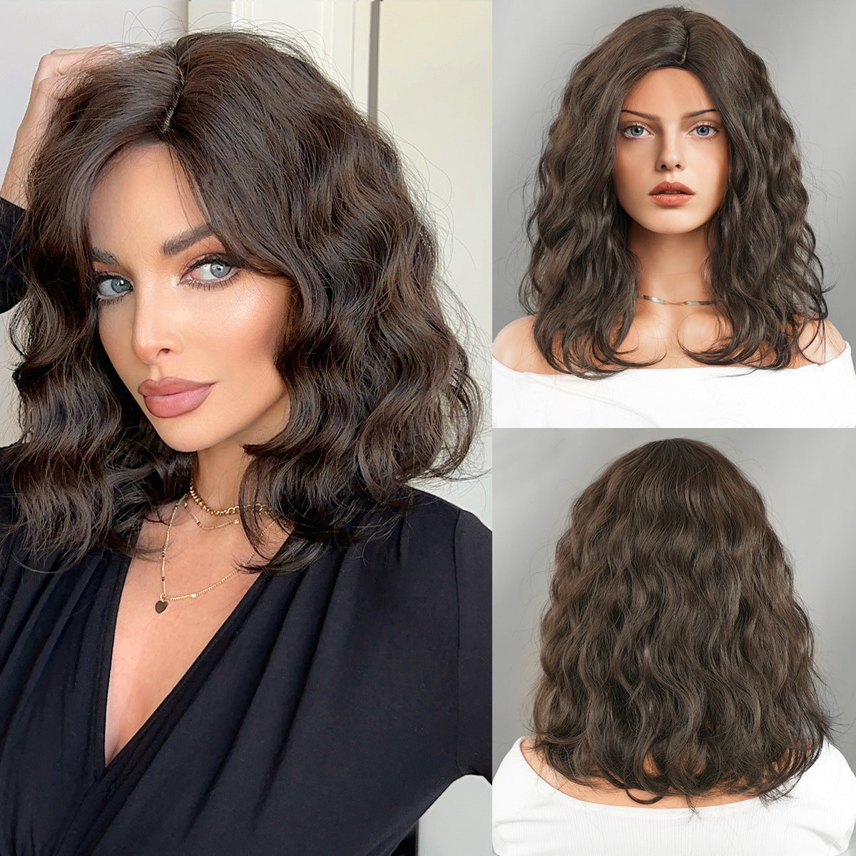 Age-Reducing Black Short Curly Wig