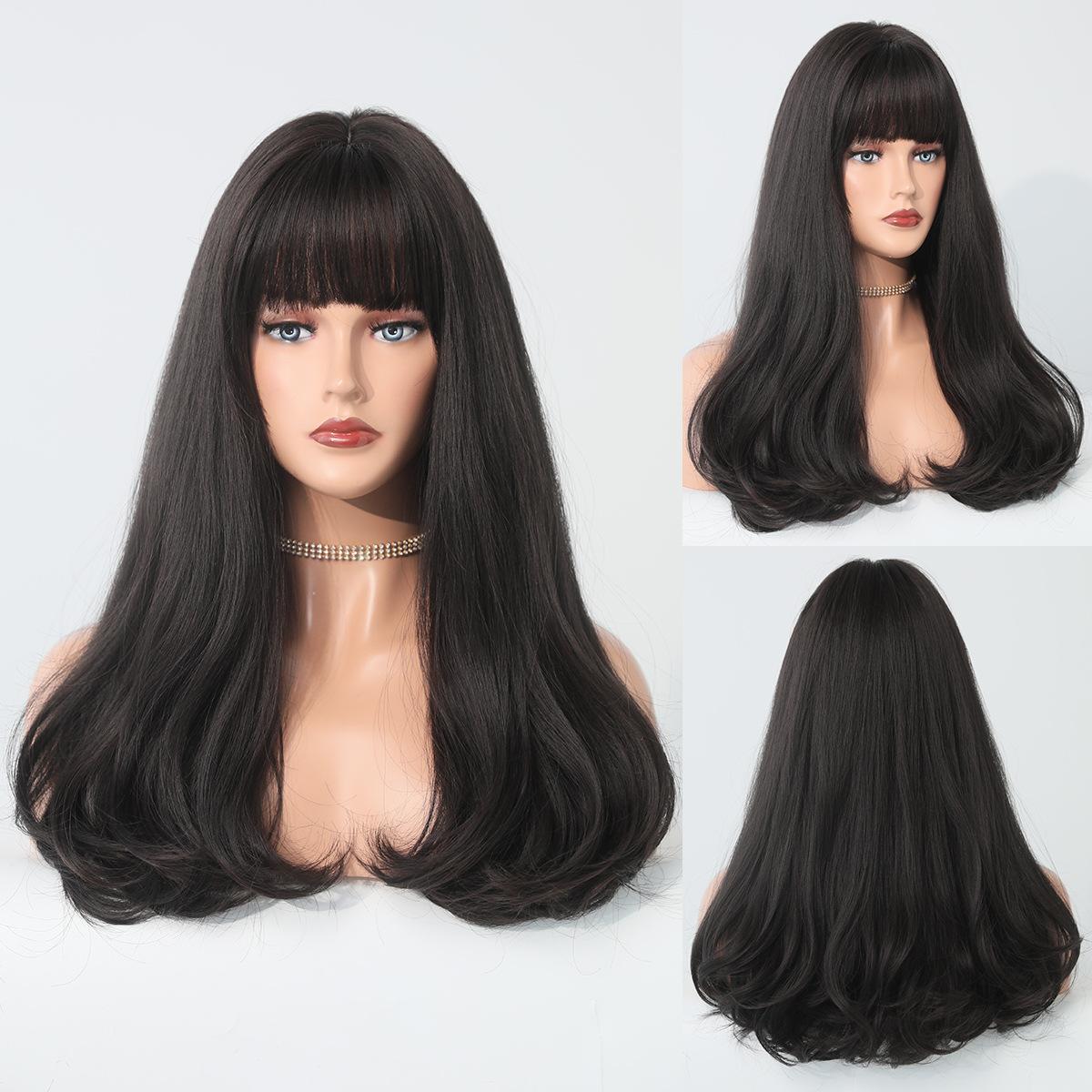 Wool Curly Platinum Long Wig