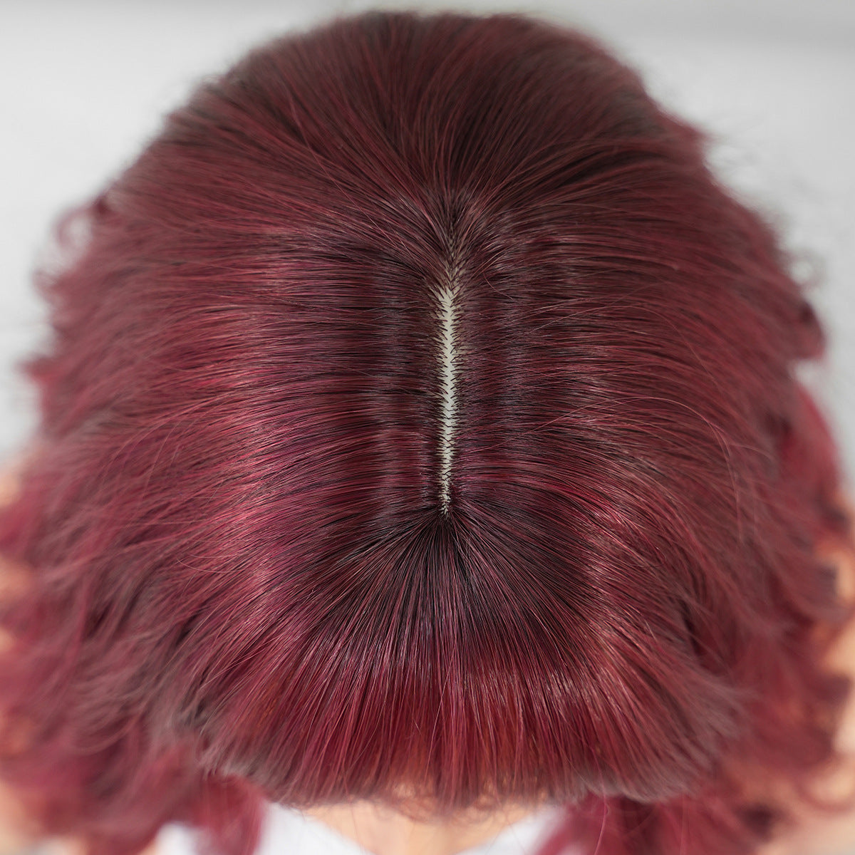 Wine Red Wavy Wig