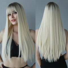 Platinum Long Straight Wig