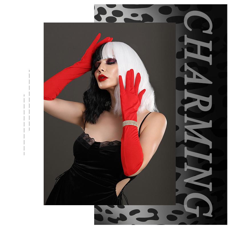 Halloween Cruella Black And White Wig