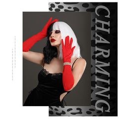 Halloween Cruella Black And White Wig