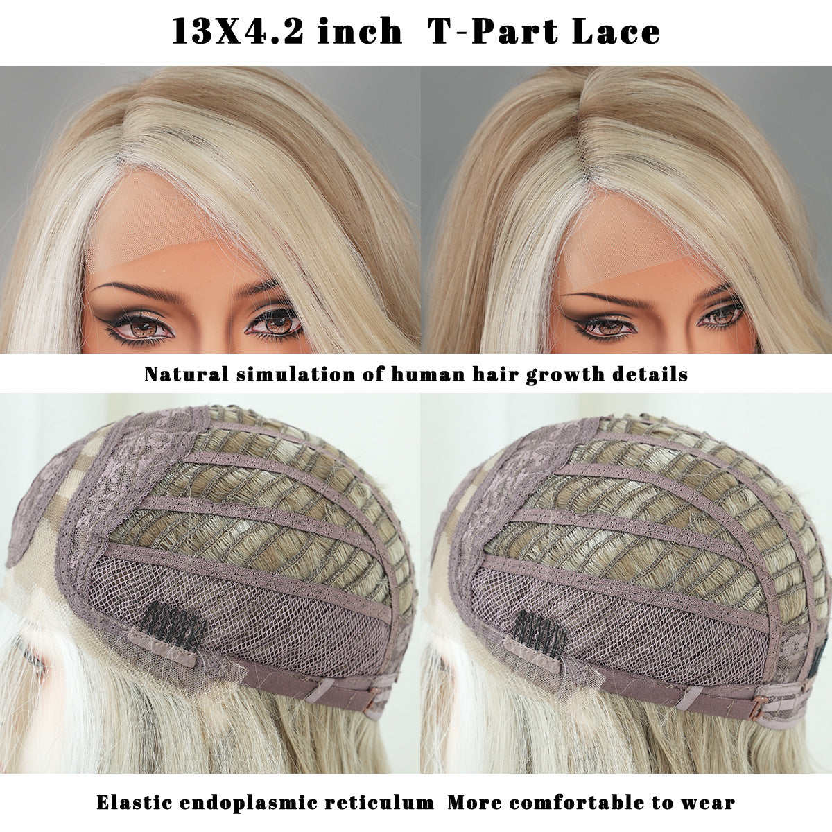 Lace Front Hand-Woven Gray Brown Wig