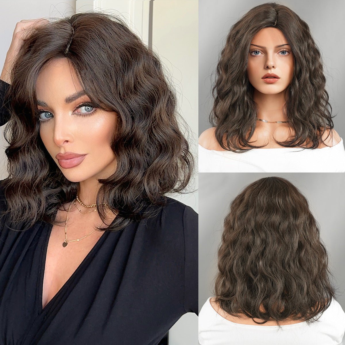 Age - Reducing Black Short Curly Wig - SERENEWIG