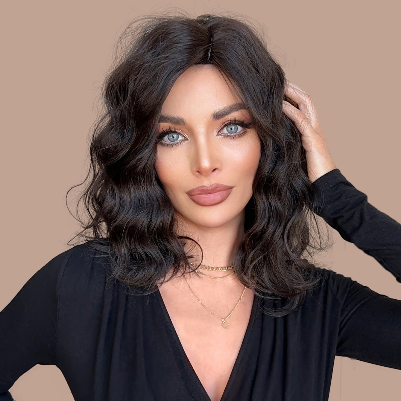 Age - Reducing Black Short Curly Wig - SERENEWIG