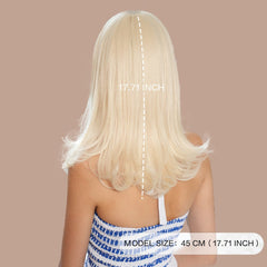 Barbie Platinum Blonde Curly Wig - SERENEWIG