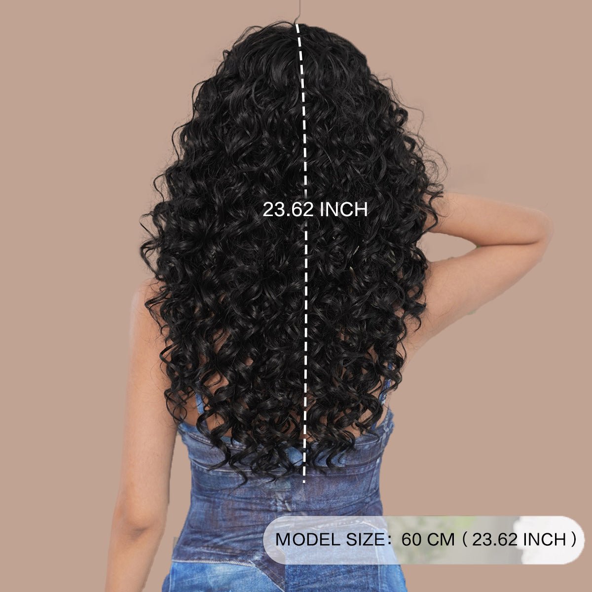 Black Kinky Long Curly Wig - SERENEWIG