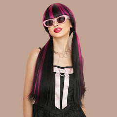 Dracula Halloween Long Straight Wig - SERENEWIG