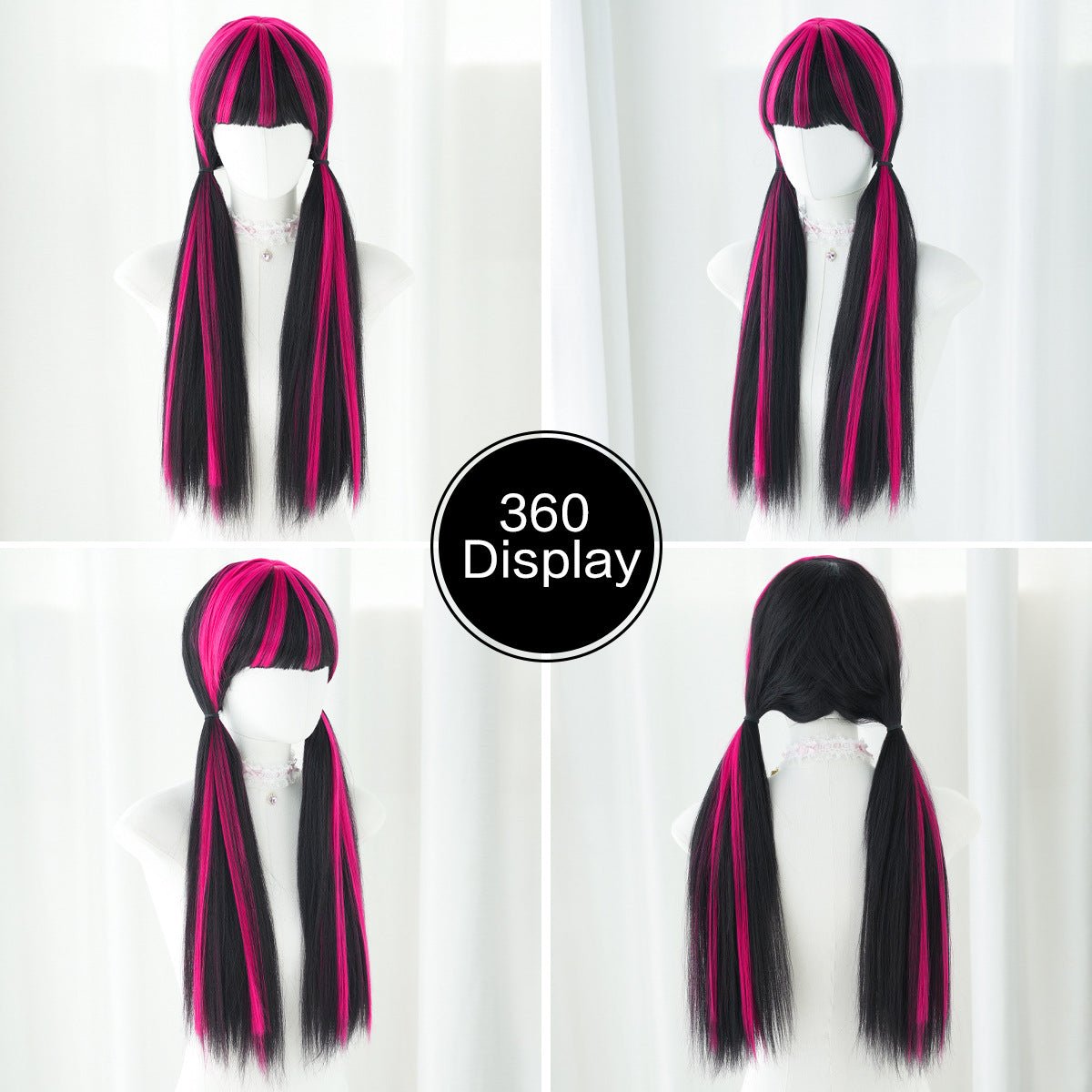 Dracula Halloween Long Straight Wig - SERENEWIG