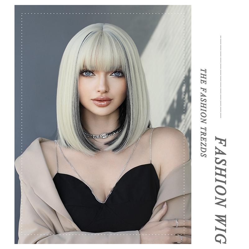 Platinum Short Straight Wig