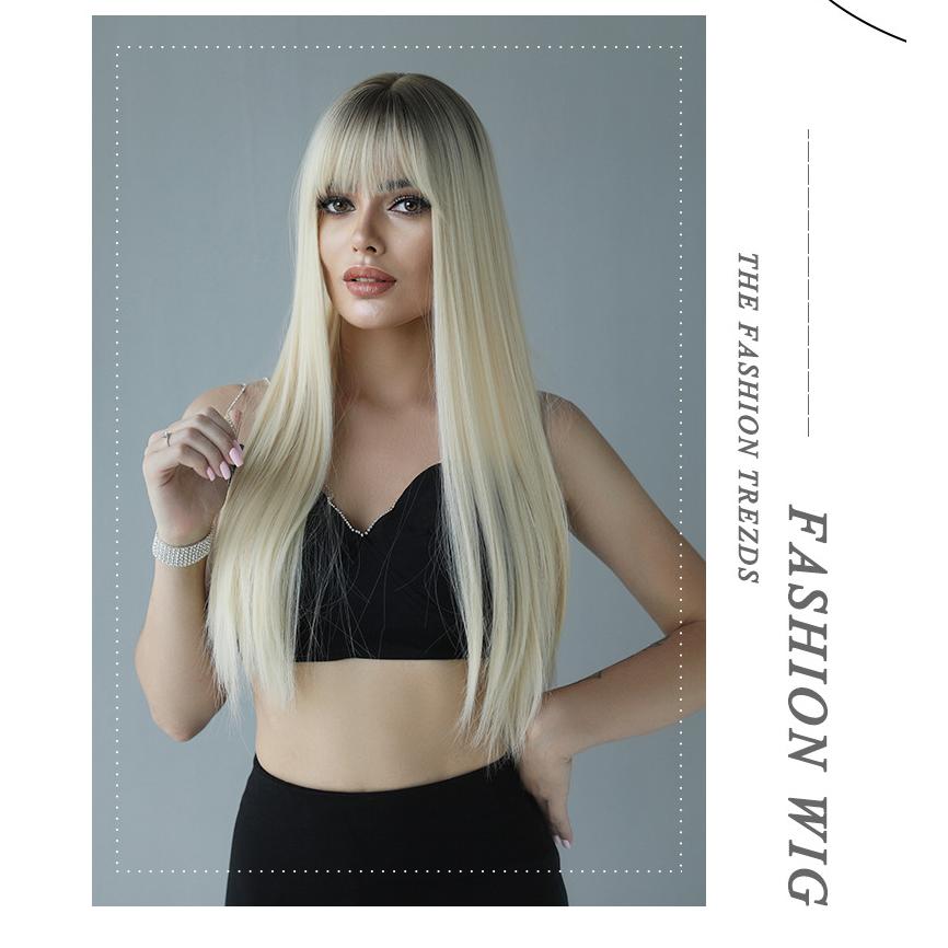 Platinum Long Straight Wig