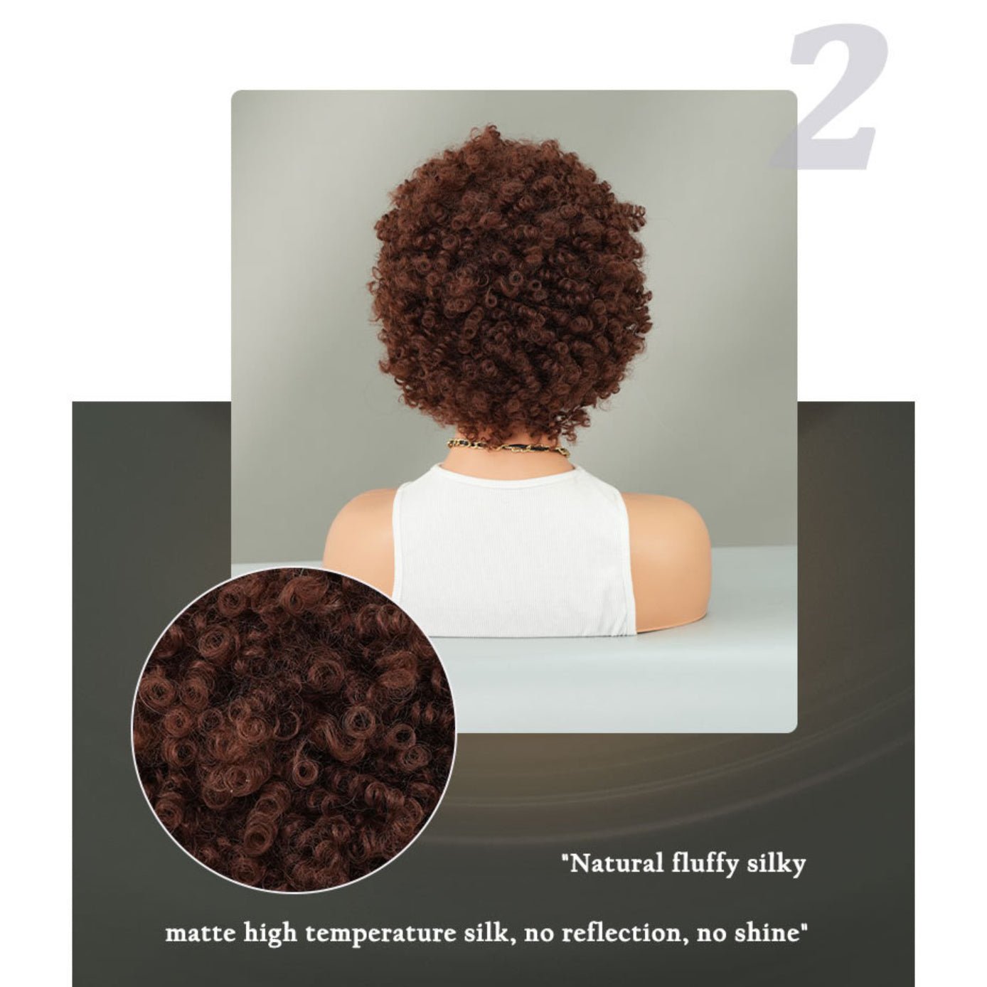 Elf Spring Coil Brown Short Wig - SERENEWIG