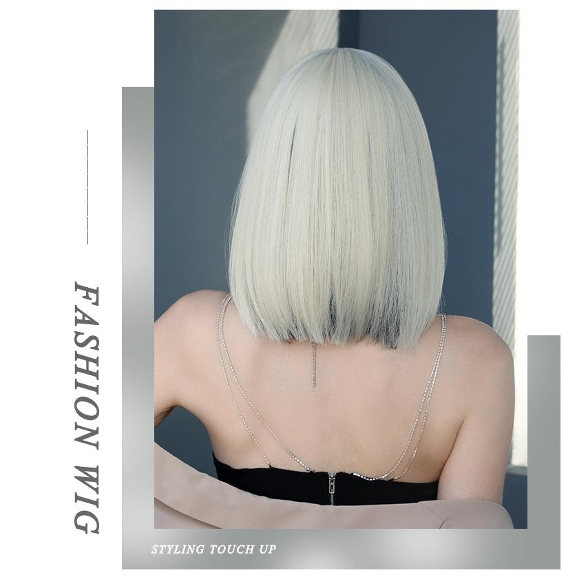 Platinum Short Straight Wig