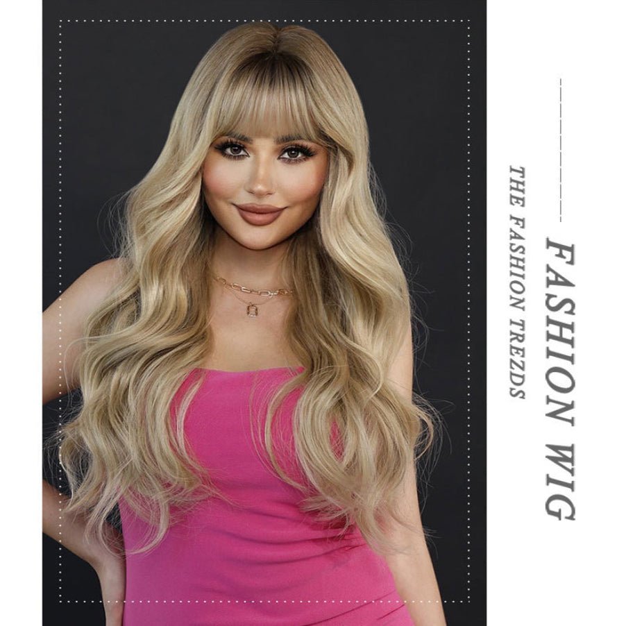 Golden Ombre Big Wavy Wig - SERENEWIG