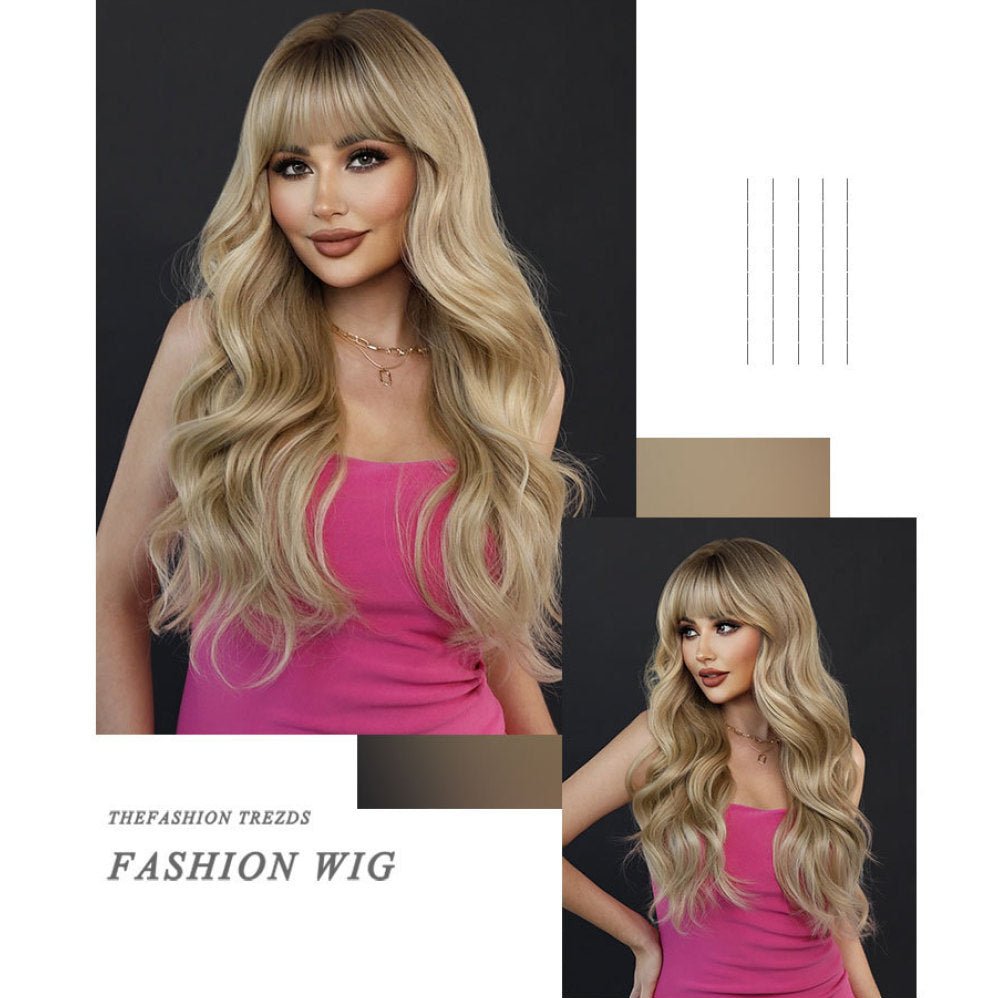 Golden Ombre Big Wavy Wig - SERENEWIG