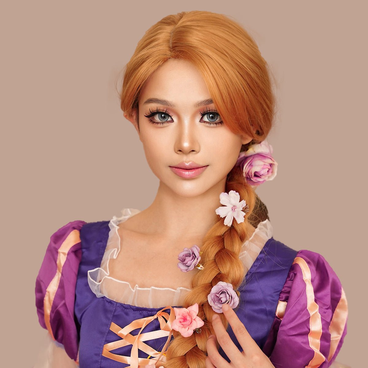 Halloween Princess Rapunzel Golden Wig - SERENEWIG