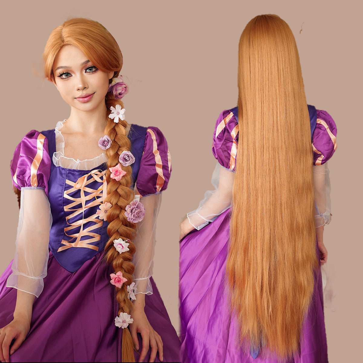 Halloween Princess Rapunzel Golden Wig - SERENEWIG