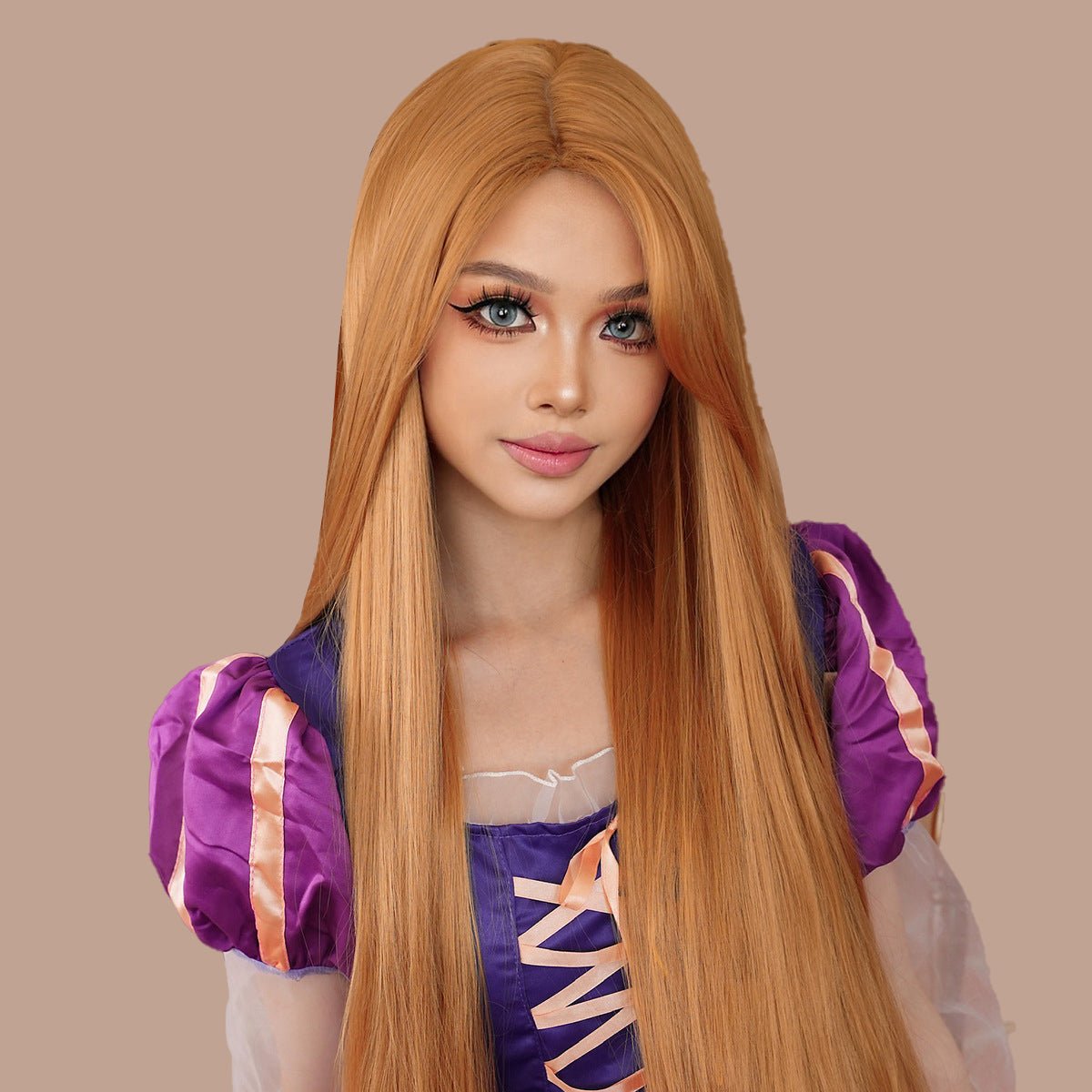 Halloween Princess Rapunzel Golden Wig - SERENEWIG