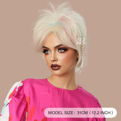 Halloween Weird Barbie Short Wig - SERENEWIG