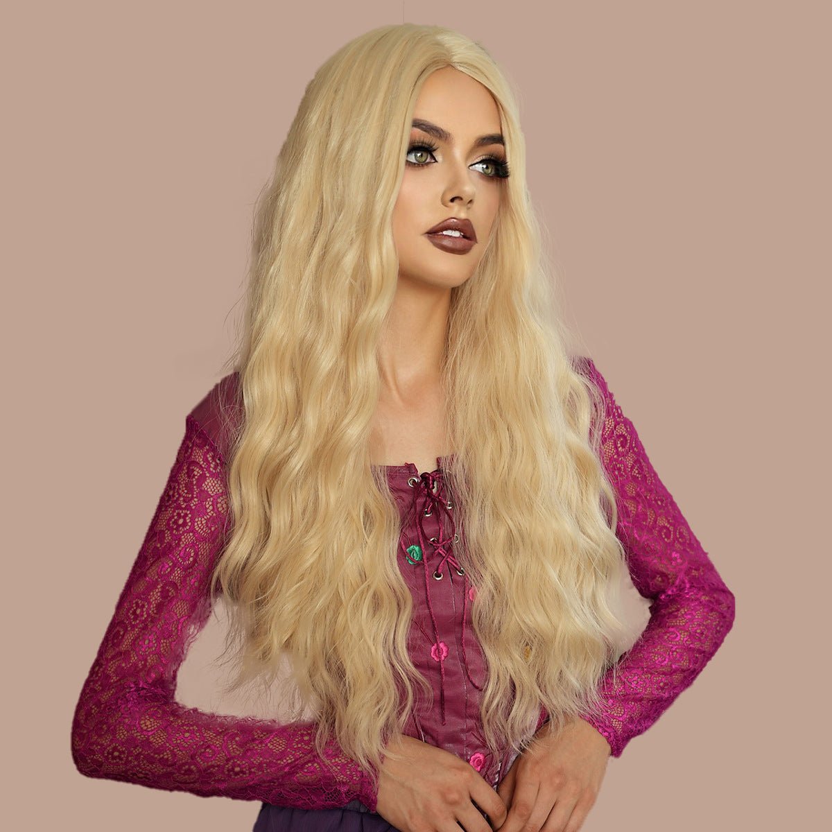 Halloween Witch Long Wavy Wig - SERENEWIG