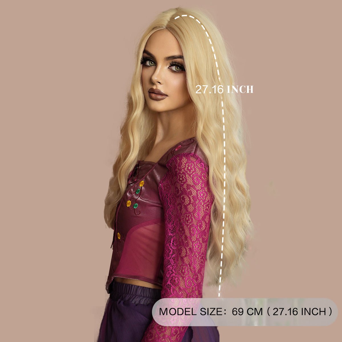 Halloween Witch Long Wavy Wig - SERENEWIG