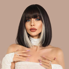 JK Bob Black Shoulder - length Wig - SERENEWIG