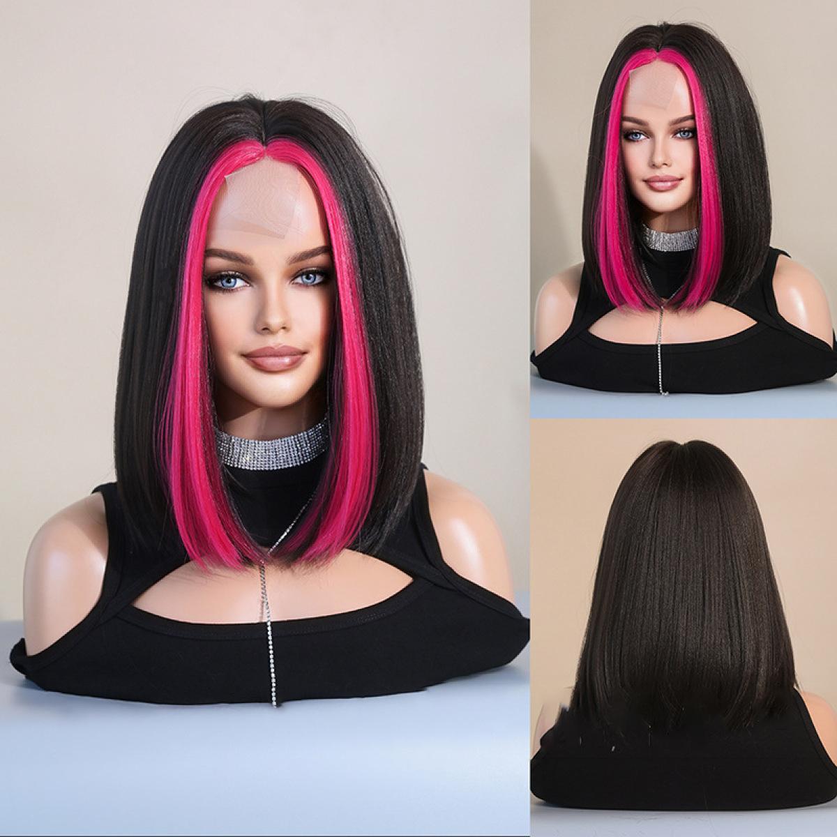 Lace Front Hand - Woven Black Short Wig - SERENEWIG