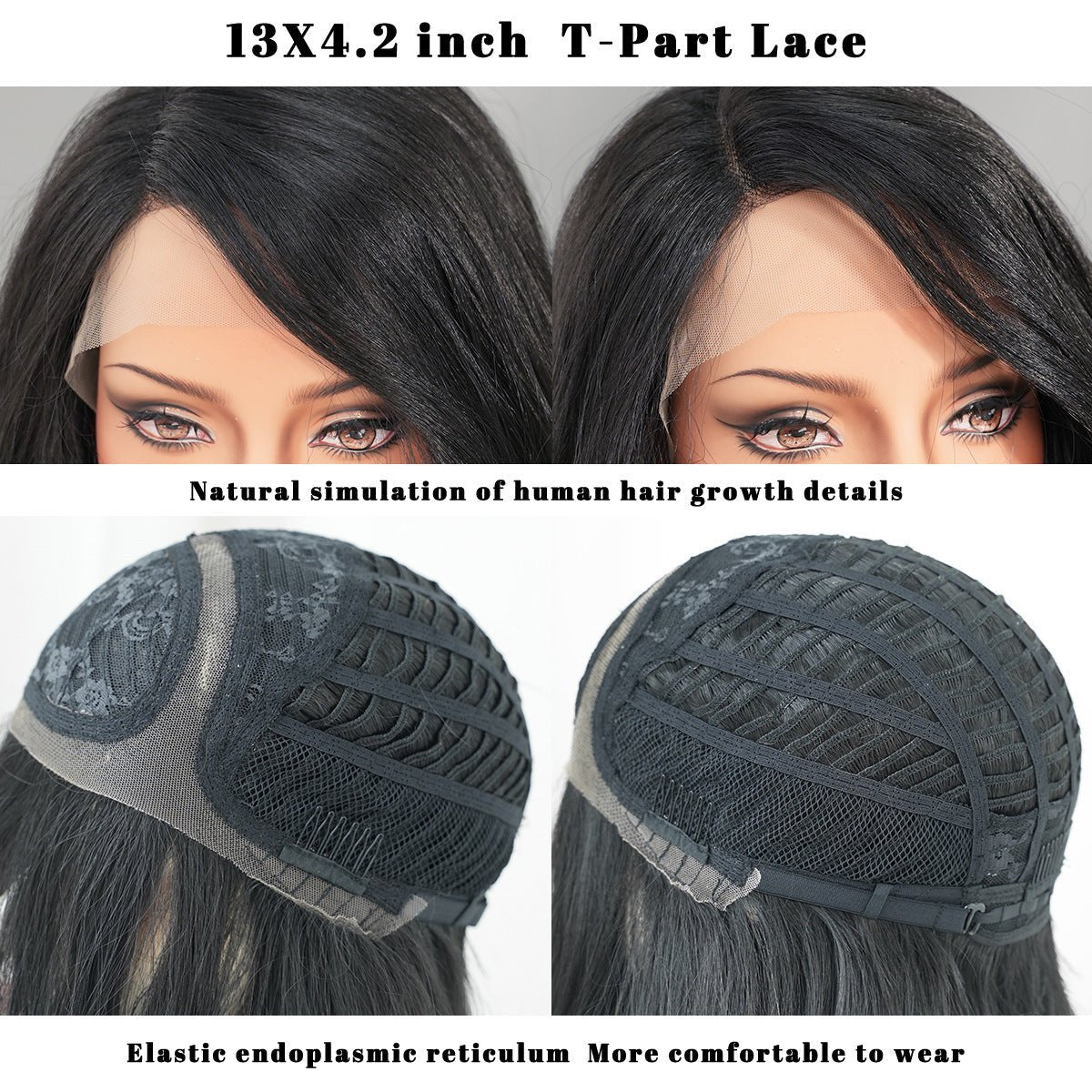 Lace Front Hand - Woven Black Wavy Wig - SERENEWIG