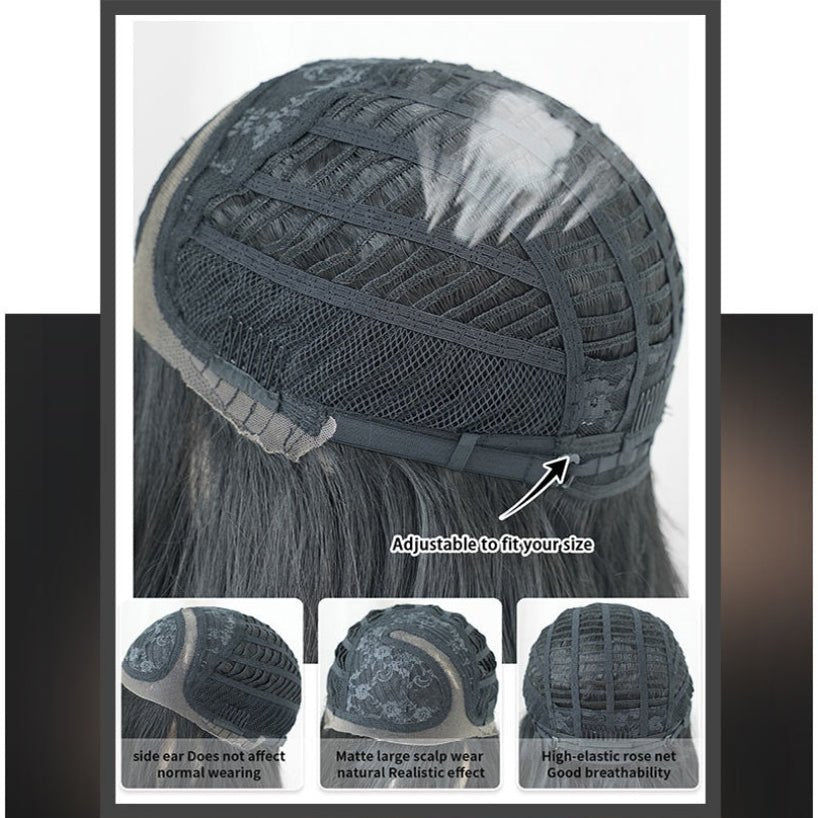 Lace Front Hand - Woven Black Wavy Wig - SERENEWIG