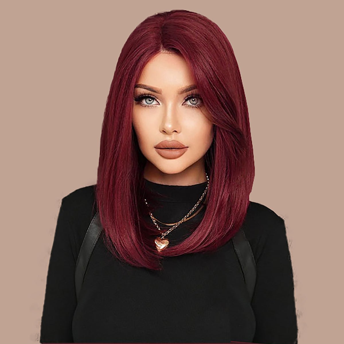 Lace Front Hand - Woven Crimson Wig - SERENEWIG