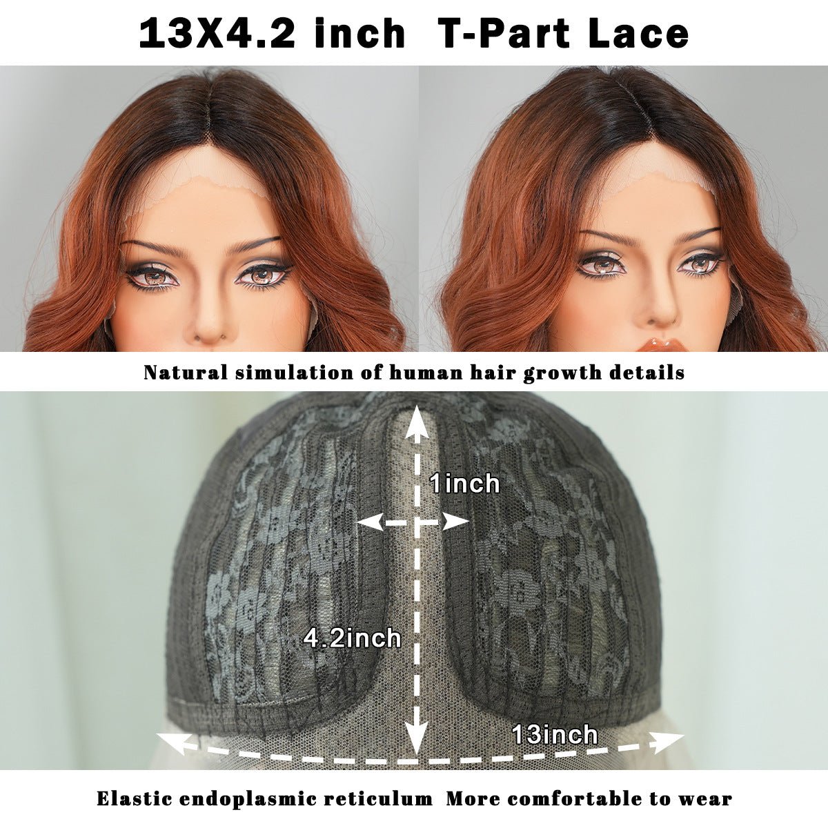 Lace Front Hand - Woven Red Brown Wig - SERENEWIG