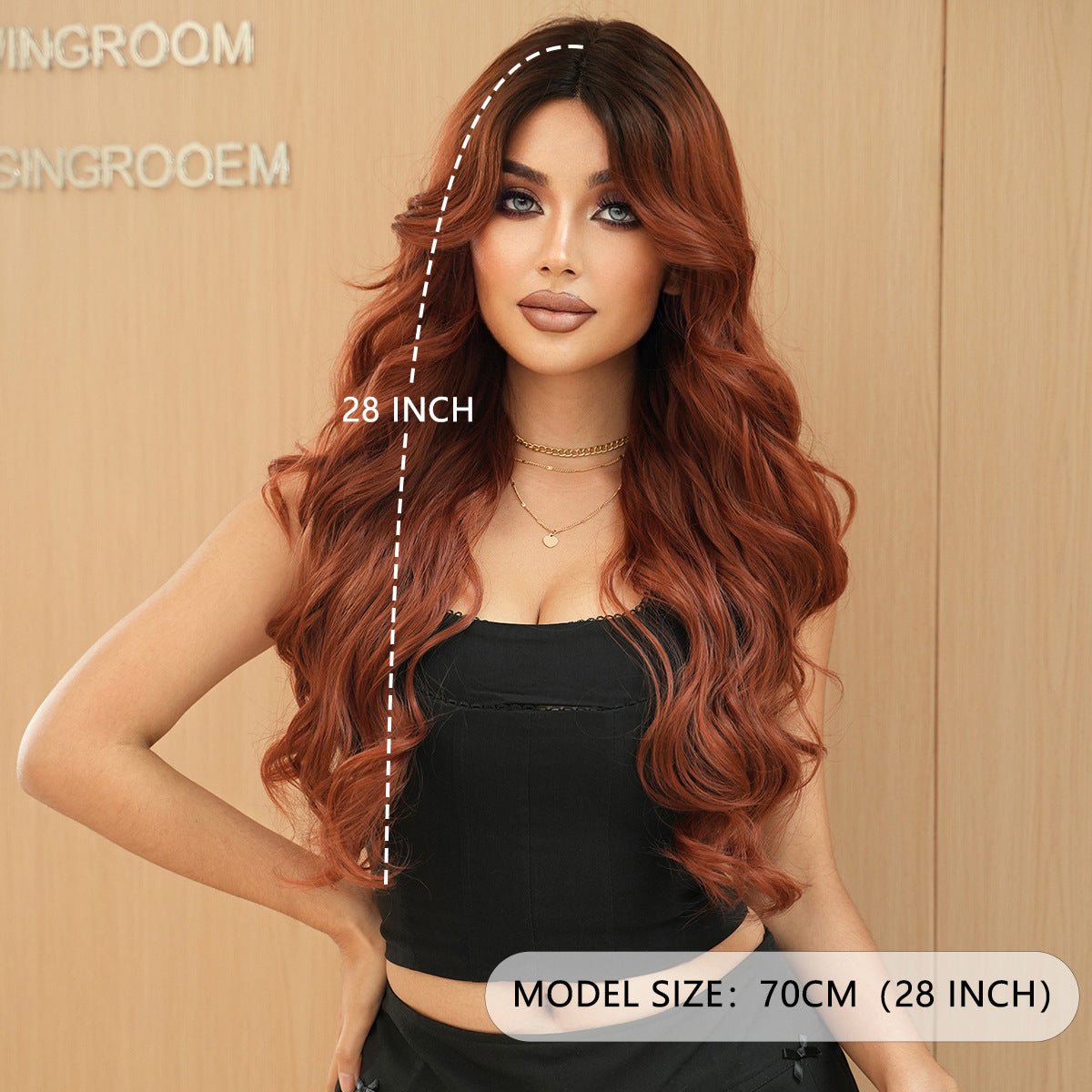 Lace Front Hand - Woven Red Brown Wig - SERENEWIG