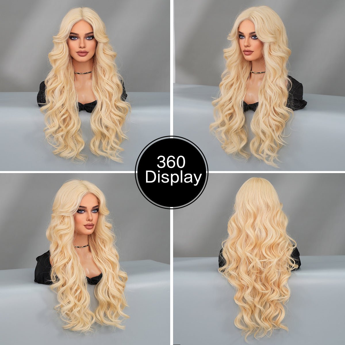 Lace Front Hand - Woven Wavy Golden Wig - SERENEWIG